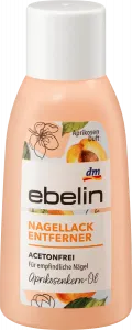 Жидкость для снятия лака без ацетона с ароматом абрикоса 125 мл ebelin