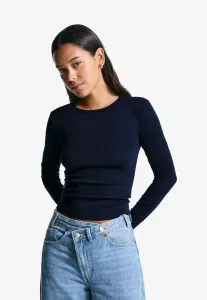 Топ с длинными рукавами Bershka, Royal Blue