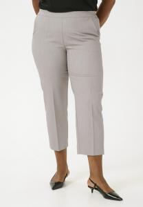 Брюки Kaffe Curve SAKIRA CROPPED, Elephant Skin Melange/Grey