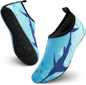 Водные обувь JOTO для женщин и мужчин, быстро сохнущие, дышащие аква-носки с гибкой нескользящей резиновой подошвой, легкие босоногие аква-носки для плавания, пляжа, йоги, упражнений, бассейна, кемпинга, снорклинга, серфинга, каякинга