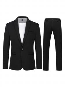 Youthup Костюм Slim fit в черном цвете