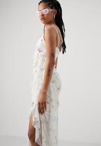 Повседневная одежда Gina Tricot, кремово-белый Frill Maxi Dress