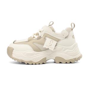 Кроссовки женские толстые низкие Josiny, цвет White Silver