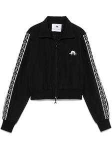 Marine Serre куртка с вышитым логотипом, черный