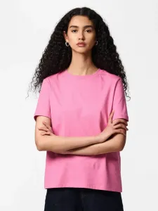Футболка pcria ss solid tee jrs bc basic tshirt Pieces, Wild Orchid