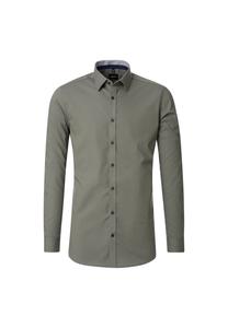 Мужская деловая рубашка однотонного кроя Venti, темно-зеленый