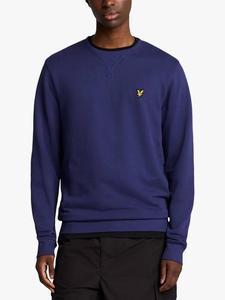 Футболка с круглым вырезом из хлопковой смеси Lyle & Scott, Deep Indigo
