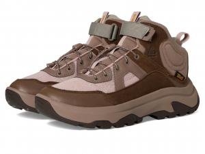 Походные ботинки Teva Hurricane Daybreaker Mid RP, цвет Deep Mahogany/Rose Smoke
