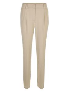 Зауженные плиссированные брюки MADELEINE, кремовый