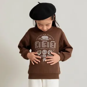 Детская толстовка с разнообразными графическими принтами Branshes, цвет 64: Donut-Brown