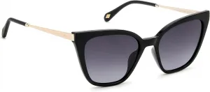 Женские прямоугольные солнцезащитные очки Fossil FOS 2131/S, диаметр линз 54 мм, Black