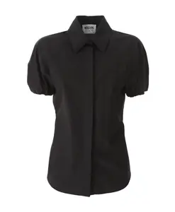 Черная блузка с пышными рукавами Moschino, черный