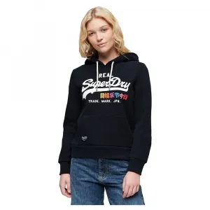 Худи Superdry Vintage Logo Pop Entry, черный