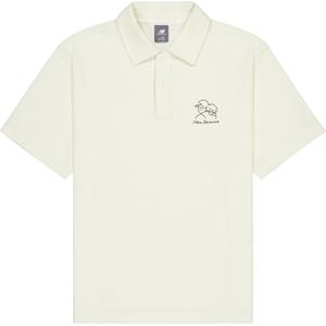 Рубашка поло Centrestetal Life Illustration Series Unisex Ivory White New Balance, белый