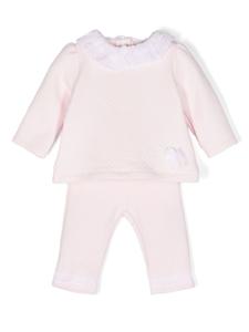 Комплект из топа и брюк с жаккардовым узором Patachou, розовый