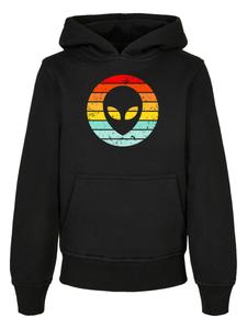Толстовка F4NT4STIC Alien Head Retro Sunset Cutout, черный