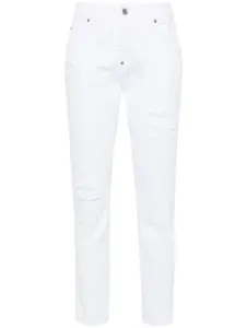 Узкие джинсы Cool Girl с заниженной талией DSQUARED2, белый
