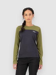 Джерси Mons Royale Diversion Merino Bike Long Sleeve Jersey, fern/9 iron