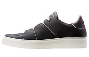 Zegna Низкие Стильные Скейтерские Кроссовки Мужские Морской Синий Ermenegildo Zegna