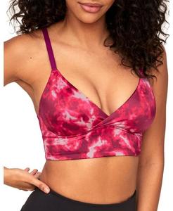 Женский спортивный бюстгальтер Kali с низкой ударной нагрузкой Adore Me, цвет Tie dye purple