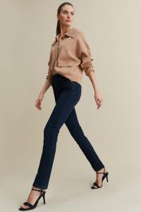 Приталенные джинсы утягивающие и моделирующие фигуру Next, синий