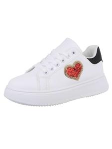 Кроссовки на шнуровке Ital-Design Freizeitschuh, цвет Weiß und Schwarz