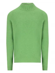 Кашемировый свитер с высоким воротом Tagliatore, зеленый