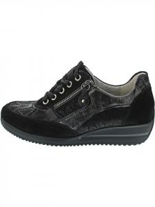 WALDLÄUFER Спортивные кроссовки Himona на шнуровке, черные