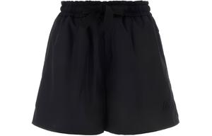 Шорты с логотипом на заплатке и шнурком Moncler, черные