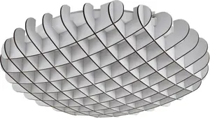 Потолочный светильник EGLO "VALDECABRAS", 1 лампочка, источник света Светодиодная панель | Светодиодный встроенный потолочный светильник Ø 51 см, Высота: 12 см, белый