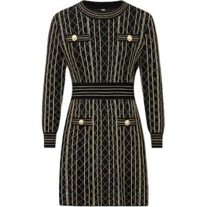 KARL LAGERFELD / Karl Lagerfeld Jeans Длинное платье с длинными рукавами KARL LAGERFELD черное