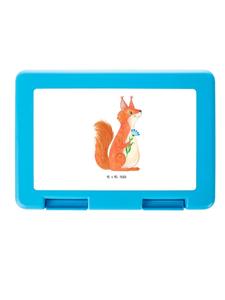 Mr. & Mrs. Panda Ланчбокс с изображением белки и цветка, без надписи, белого цвета