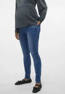 Джинсы mlmila зауженного кроя Mamalicious, Medium Blue Denim