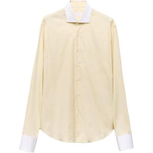 Рубашка мужская кремовая Prada, кремовый