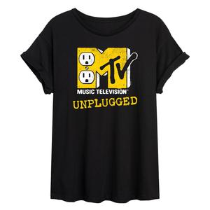 Объемная футболка с логотипом MTV для юниоров и рисунком «Unplugged» Licensed Character