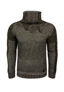 Вязаный свитер с высоким воротником RUSTY NEAL, хаки