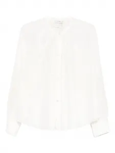 Блузка с цветочной вышивкой Forte Forte, белый