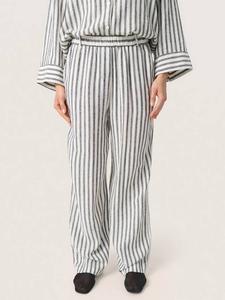 Роскошные льняные брюки в полоску жизель Soaked In Luxury, цвет Meteorite