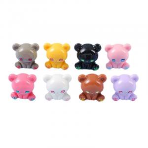 Фигурка Chibi Bear Doodie, мультяшный 3D-эффект, милый лечебный масштаб A little tide to play