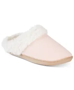 Женские стеганые стеганые тапочки-клоги Louise из велюра Isotoner Signature, коричневый/бежевый