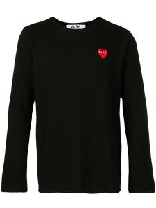 Comme Des Garçons Play джемпер с нашивкой-логотипом, черный