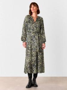 Платье Marlow в леопардовом принте Whistles, Khaki/Multi