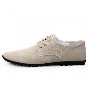 Низкие повседневные туфли унисекс Mulinsen, Black[Leather Shoe Size: Size 40 In This Model = Sports Shoe Size 41]