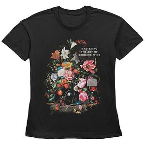 Футболка Women's mastering the art of drinking wine basic fit graphic Unbranded