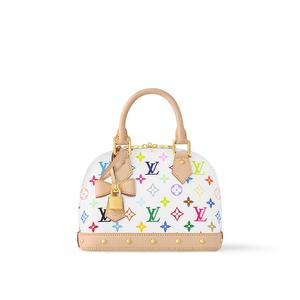 LOUIS VUITTON Сумка Альма ББ белая разноцветная