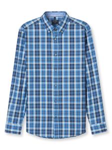 Рубашка на пуговицах Comfort fit OLYMP, синий/темно-синий