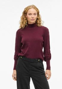 Джемпер VILA KERRY STEHKRAGEN, Fig/Bordeaux
