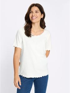 Рубашка с короткими рукавами цвета экрю Sieh an!