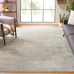 Ковер SAFAVIEH, 183 x 275 см, коллекции Mirage, бежевый и светло-коричневый, ручной работы современный из шерсти и вискозы, идеально для зон в гостиной, спальне, столовой (MIR526B-6)