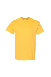 Футболка из плотного хлопка с короткими рукавами (5 шт.) Gildan, желтый